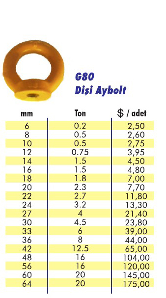 G80 Disi Aybolt